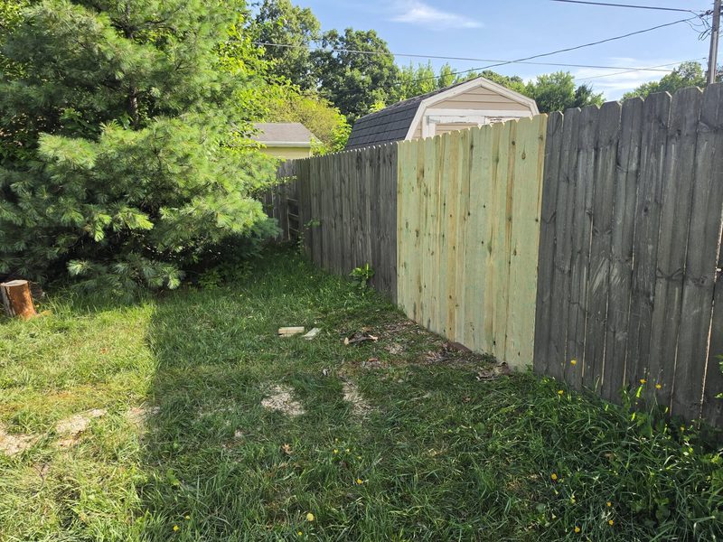 New privacy-fence section · Young's Handyman Services