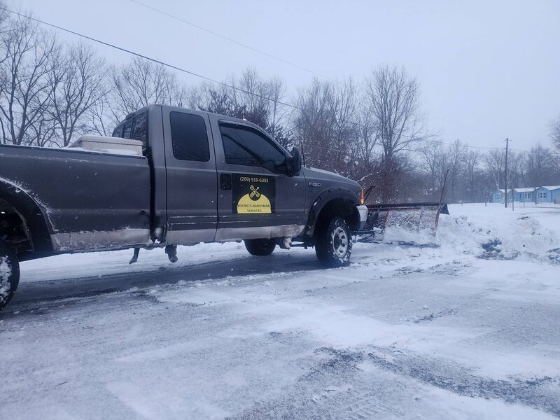 Plowing out the lakeshore · Young's Handyman Services